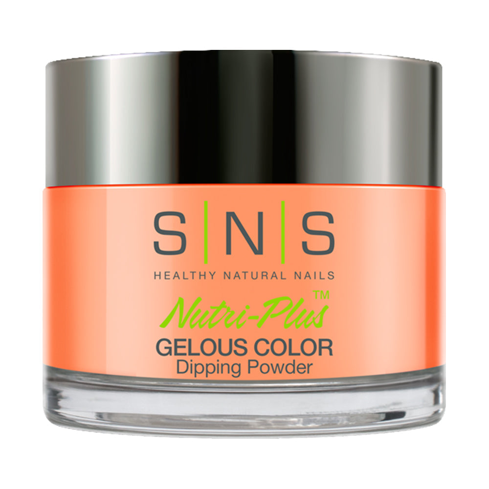 SNS Dipping Powder Nail - LG05 - Crash & Burn - Coral, Neon Colors