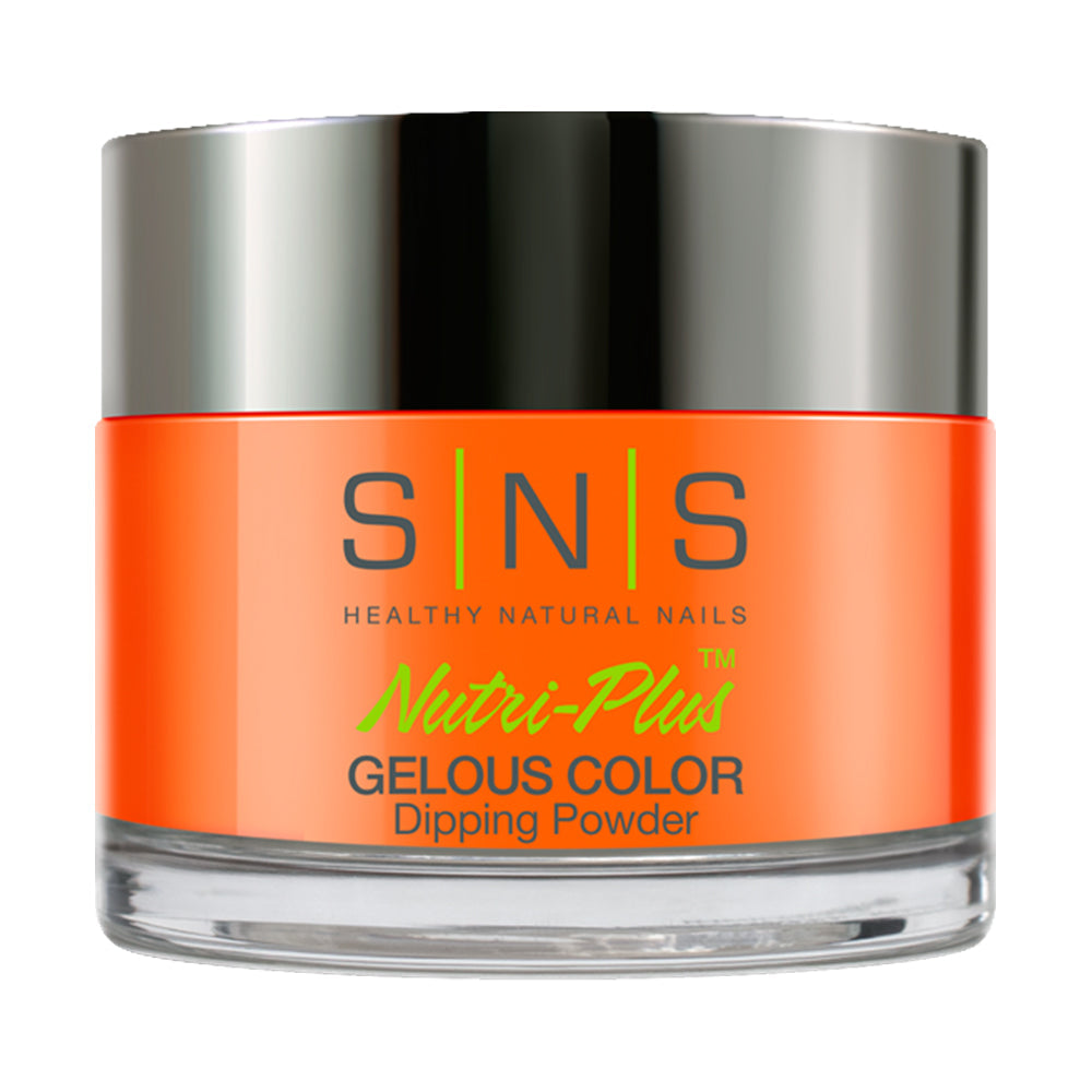 SNS Dipping Powder Nail - LG07 - Mrs. Scorpio - Orange, Neon Colors