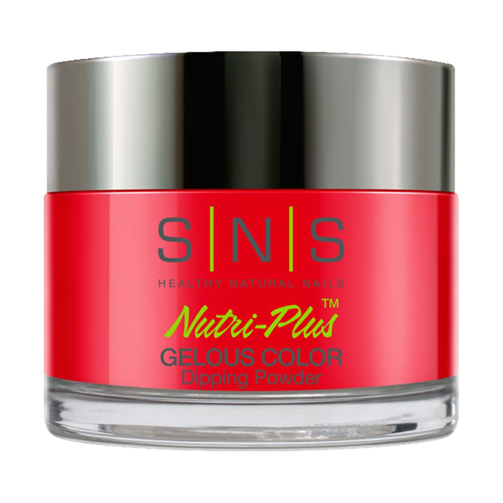 SNS Dipping Powder Nail - LG10 - Mandarin Fish - Red, Neon Colors