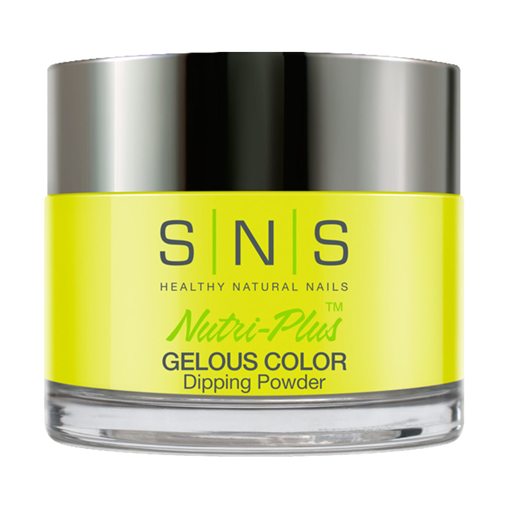 SNS Dipping Powder Nail - LG11 - Little Glow Worm - Yellow, Neon Colors