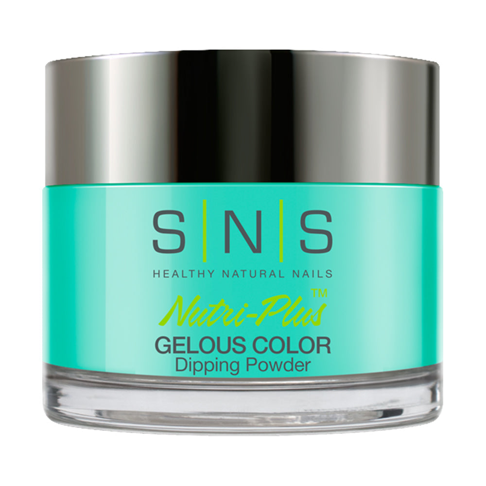 SNS Dipping Powder Nail - LG12 - Neon Tetra - Mint, Neon Colors
