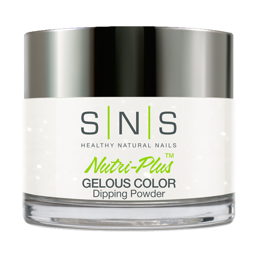 SNS Dipping Powder Nail - LG13 - Crystal Jelly - White, Glitter, Neon Colors