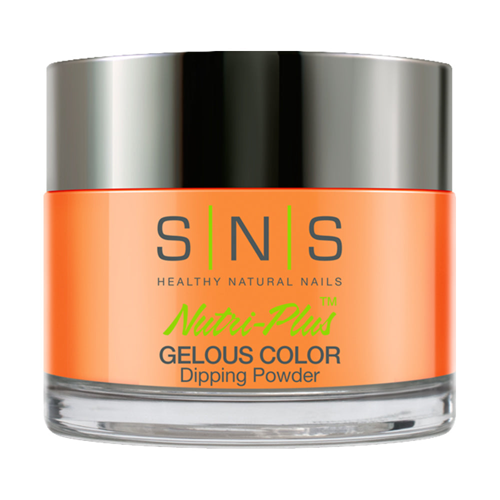 SNS Dipping Powder Nail - LG16 - Glow Angel - Orange, Neon Colors