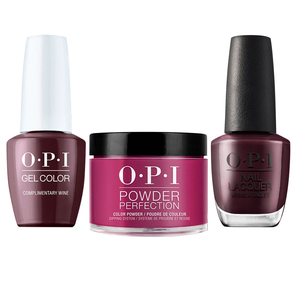 OPI 3 in 1 - MI12 Complimentary Wine - Dip, Gel & Lacquer Matching