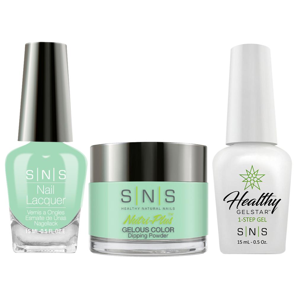 SNS 3 in 1 - SG23 Green Moonstone - Dip, Gel & Lacquer Matching