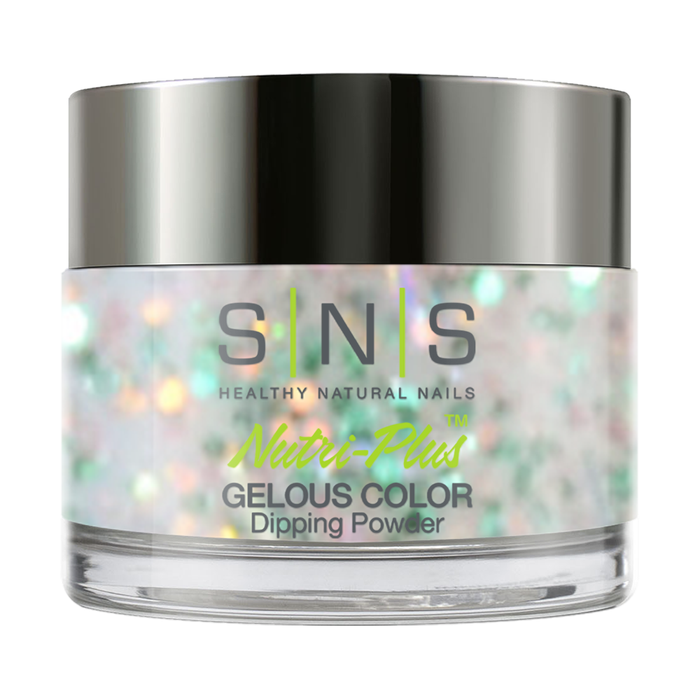 SNS Dipping Powder Nail - WW19 - First Frost - Glitter, Multi Colors